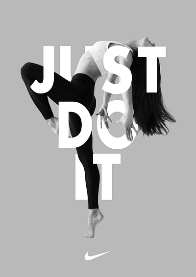 Nike Poster Concept branding concept graphic design idea minimal modern nike poseter poster design trending ui ux