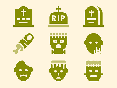 Zombies / Basicons angry zombie cemetery costume party frankenstein graveyard halloween halloween party icons monster rip tombstone ui vector zombie zombie avatar zombie eyeball zombie finger zombie party zombies