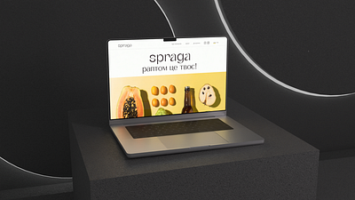 E-commerce Website Design for "Spraga" Drinks backend design frontend ui ux web design