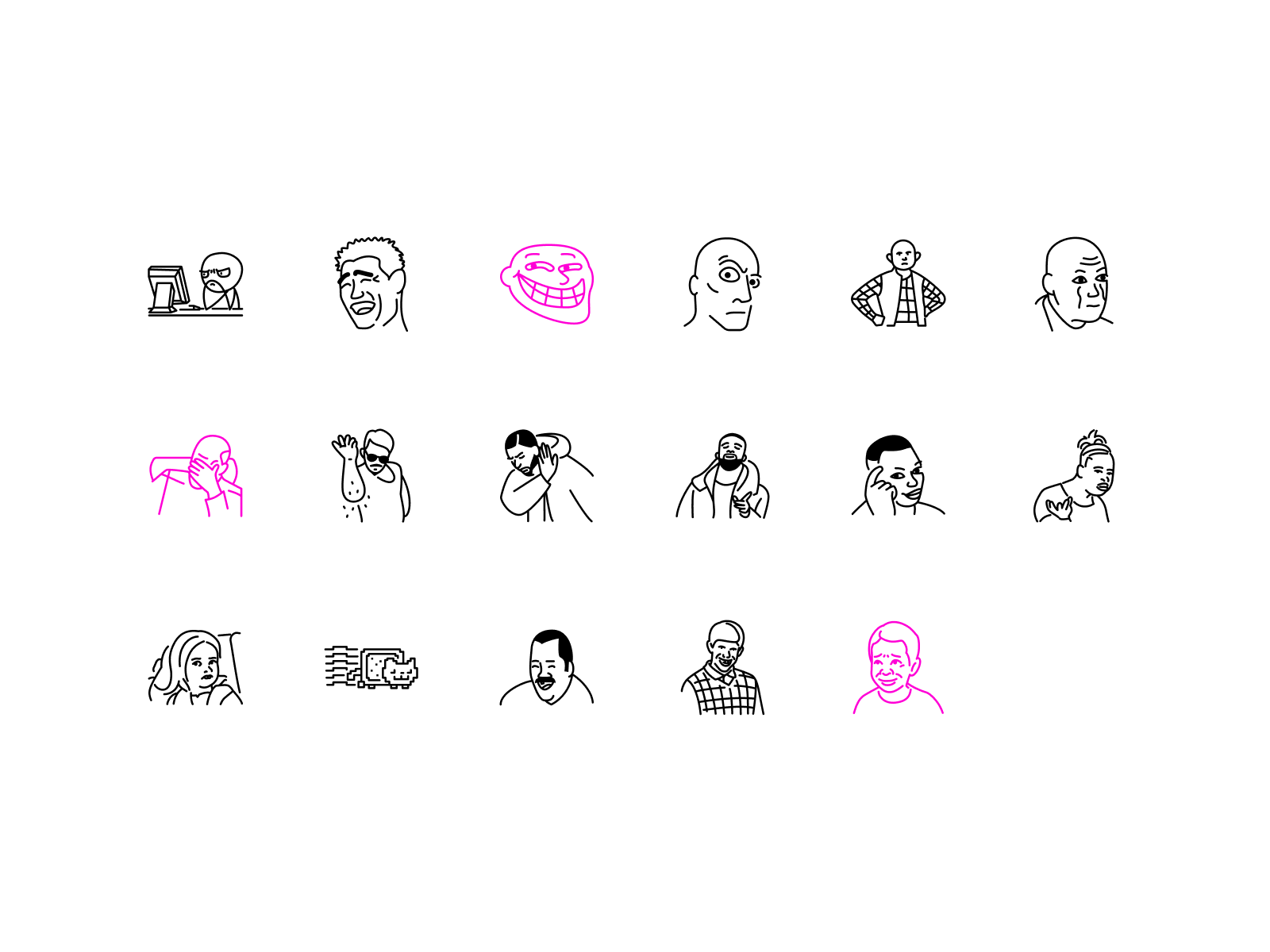 Open Source Vectorised Memes by Streamline by Streamlinehq on Dribbble