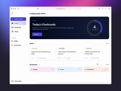 Real Product - StudyShep ✨ animation interface learning platform study ui