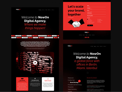 Nowon - Digital Agency Website Design graphic design ui web design