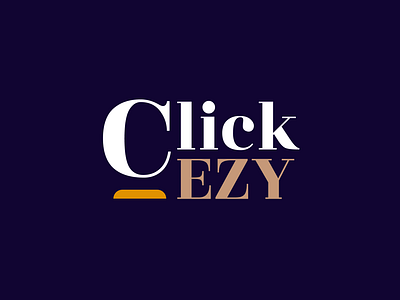 Logo: Clickezy branding illustration logo typography vector