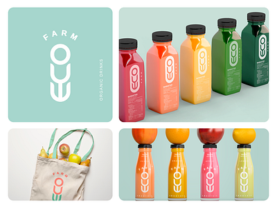 ECO Farm branding drinks eco farm fruit graphic design letters logo logo design logomark nature organic trade mark