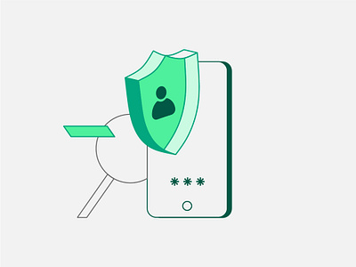 Authentication authentication bitcoin blockchain branding coin design exchange green illustration magifire pass password safe safty ui user