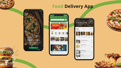 Food Delivery app design design figma graphic design photoshop ui uiux user experience user interface