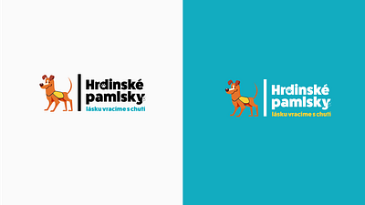 Hrdinské pamlsky brand design branding identity logo