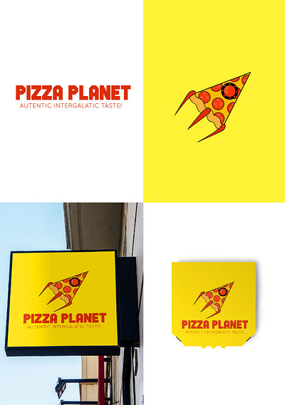 Pizza Planet Mood board design graphic design illustration logo typography