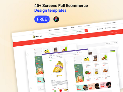 Foodtrava Full ecommerce template ecommerce website full ecommerce site landing page graphic design landing page ui website