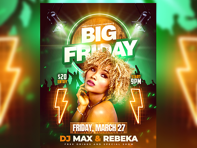 Club Flyer Template (PSD) club flyer template creative flyer creative flyers creativeflyer creativeflyers free free download free flyer free psd graphic design nightclub party flyer photoshop poster