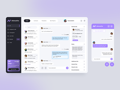 Chatbot 🤖 Web UI ai chat chat chatbot communication dashboard graphic design message messenger ui violet