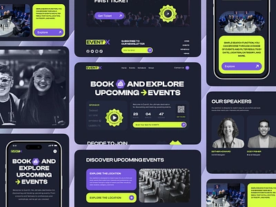 Event-X | Event Management Website | Orbix Studio animation branding design enjoy event illustration landing page logo minimal motion graphics online orbix orbix studio party ticket ui uiux usa web design website