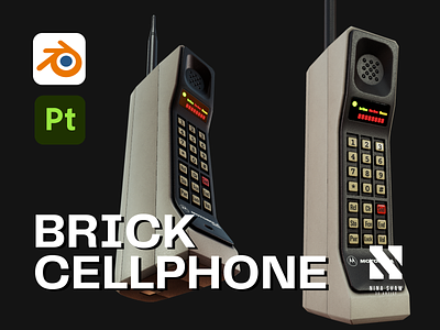 Brick Cellphone 3d
