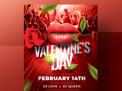 Valentine's Day Flyer template creative flyer creative flyers creativeflyer creativeflyers flyer templates free free download free flyers free psd graphic design love card party flyer photoshop red card valentine valentines day valentines day card valentines day flyer