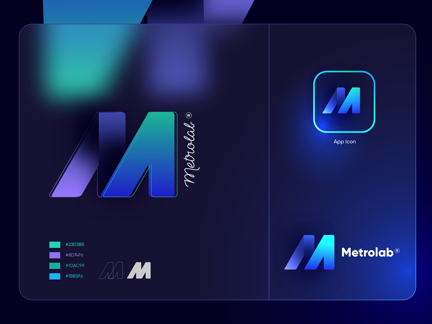 Metrolab Logo design by Ghulam Rasool 🚀 for Upnow Studio on Dribbble