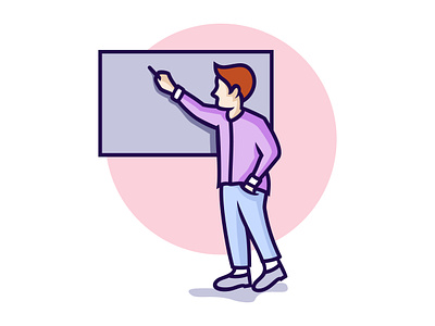 Male Teacher Illustration approachable caring chalkboard communication dedication design drawing educator engagement enthusiasm illustration inspiration knowledgeable mentor motivational passionate professional teaching vector wisdom