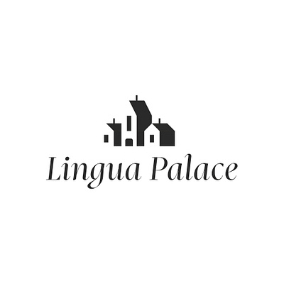 Lingua Palace branding graphic design logo minimal minimalist modern vector