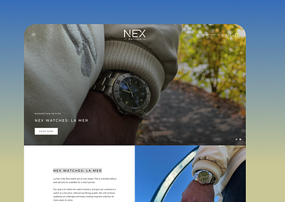 Nex Watches branding design jewel ui watches web design