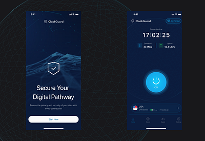 VPN app app design ui ui designer ux ux designer