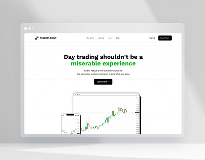 Trading Company Landing Page Design best ui design creative design crypto design interface design trending ui ui uidesign ux design website concept