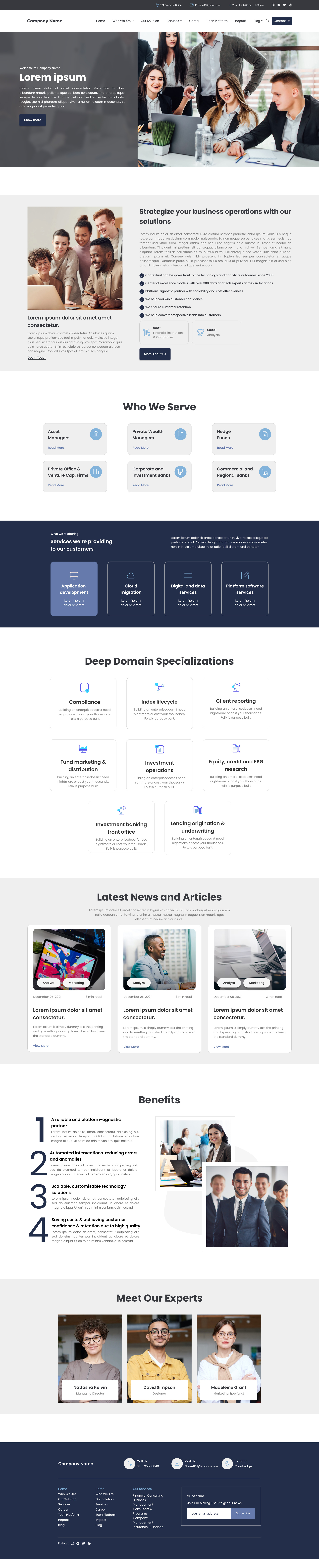 Landing page for fintech company adobe xd figma fintech graphic design landing page ui ui ux web design