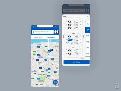 Car Parking APP UI UX Design brand design car parking app city life creative consultancy digital agency digital art digital solutions modern design parking app parking solutions product design seamless tech seamlesstech smart living smart transport smiling pixels ui ux design urban mobility urban tech mobile app visual design
