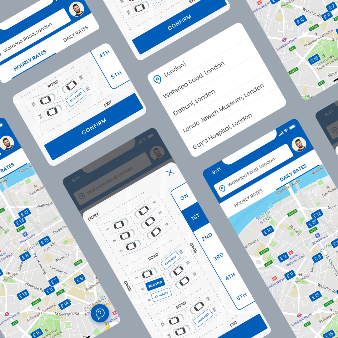 Car Parking APP UI UX Design by Clyro: UI/UX Design Agency on Dribbble