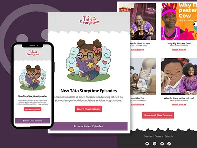 Tata Storytime x Brilla Digital || Email Designs campaign design ecommerce email email marketing email template klaviyo template mailchimp template newsletter ui ux
