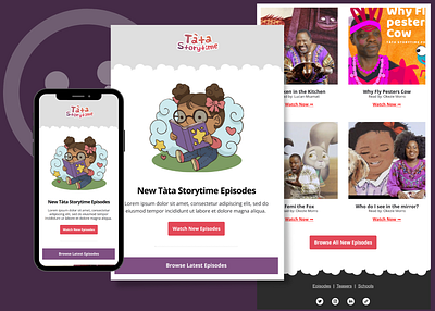 Tata Storytime x Brilla Digital || Email Designs campaign design ecommerce email email marketing email template klaviyo template mailchimp template newsletter ui ux