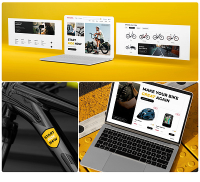 Bike Online Shop branding design ecommerce graphic design onlineshop ui ux webdesign