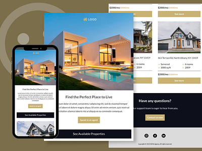 Real Estate Email Design email campaign email design email template mailchimp template newsletter campaign real estate email ui ux