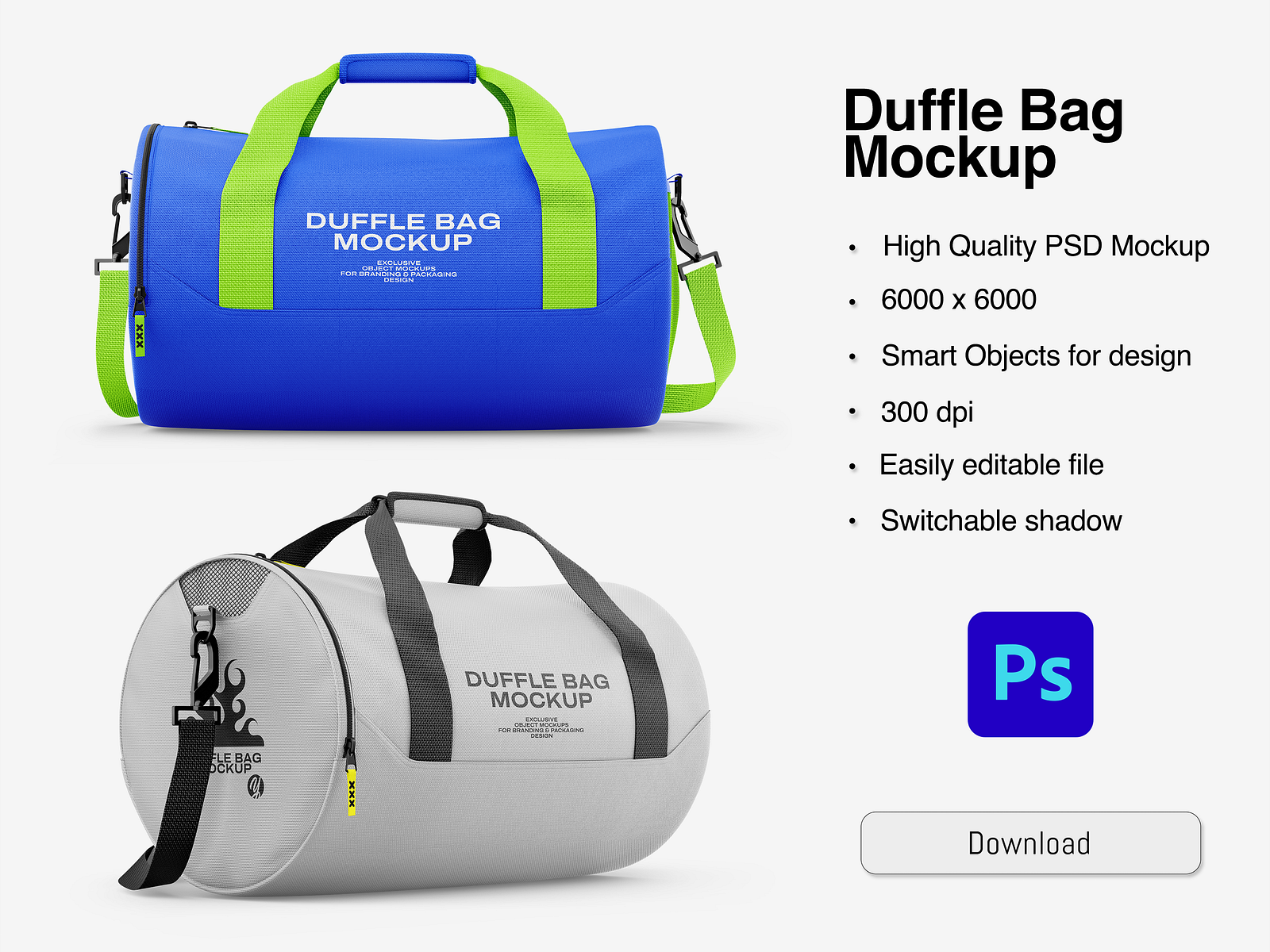Duffle Bag Mockup by AG Mockups on Dribbble