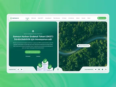 Samsun.io Eco-Friendly Blockchain bitcoin coin crypto crypto currency crypto website design finance fintech ico ido landing landing page listing nft roadmap token ui wallet web design website