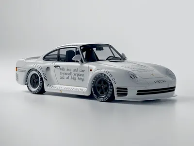 Special livery 3d 959 branding car design graphic design livery design porsche typography white