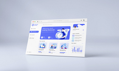 E-Learning Dashboard graphic design ui