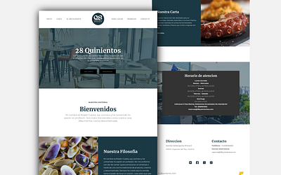 28Quinientos - Website Design bootstrap illustrator web design website