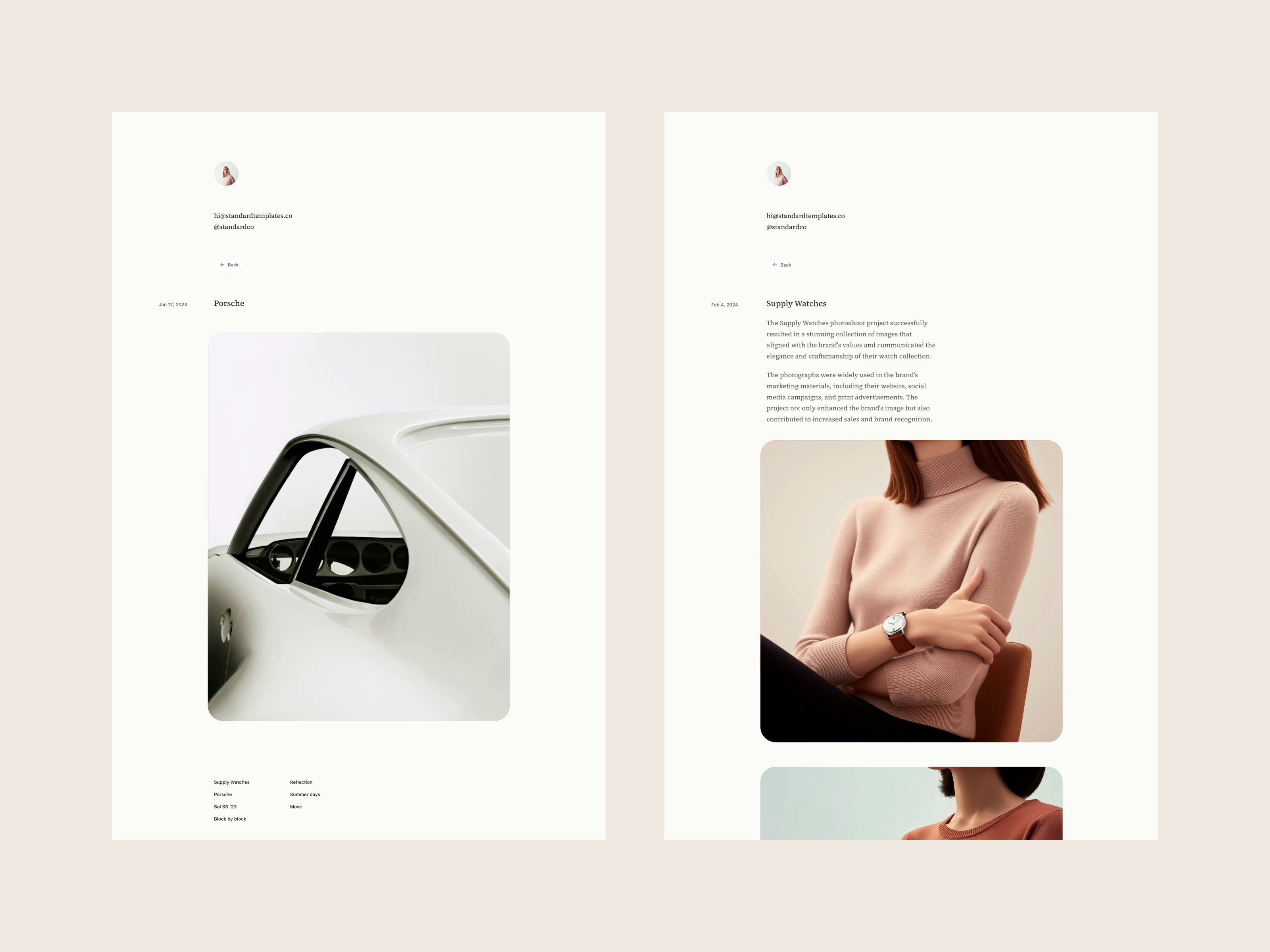 Example of Standard Templates – Std Bureau