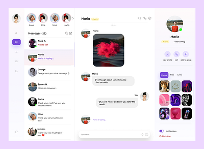 Chat UI concept chat concept messenger minimalism ui ui design web webapp