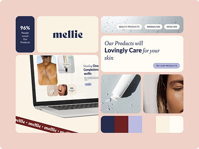 Elements ofLanding Page for Skin Care Brand anti aging beauty call to action color palette cosmetics facial care natural ingredients navigation responsive design skincare user experience website design wellness