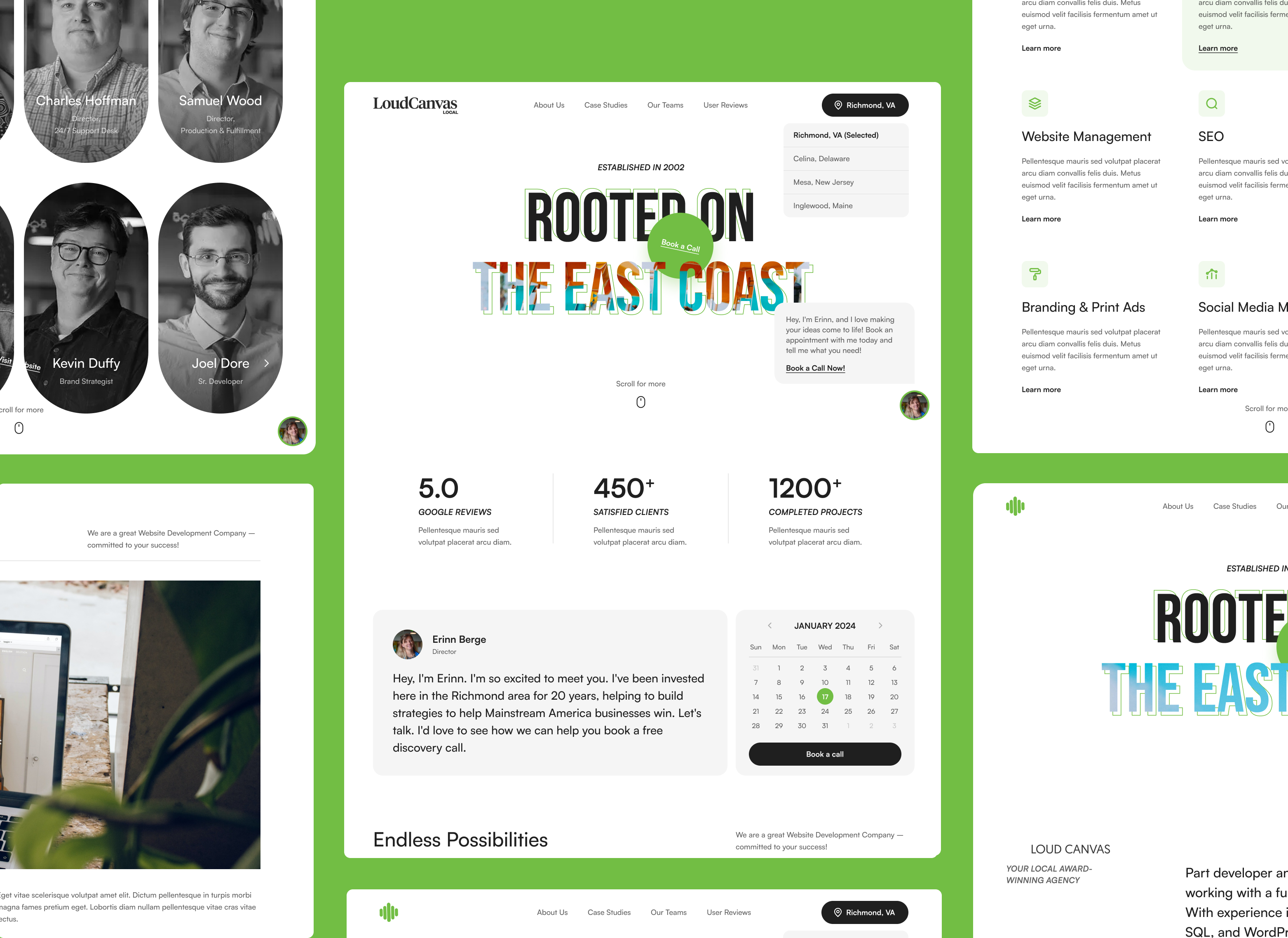 Example of Website Design (10 Pages) Dude Studios