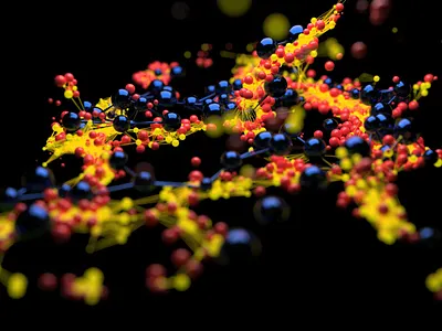 Primordial Soup CloseUp animated illustration biology cinema4d dental healthcare learning octane x particles