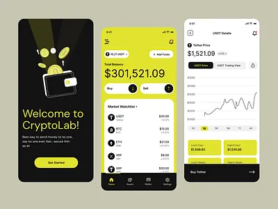 Crypto App Design 3d app app design bank app blockchain case study crypto crypto app design finance fintech illustration landing page mobile design ui web3 website
