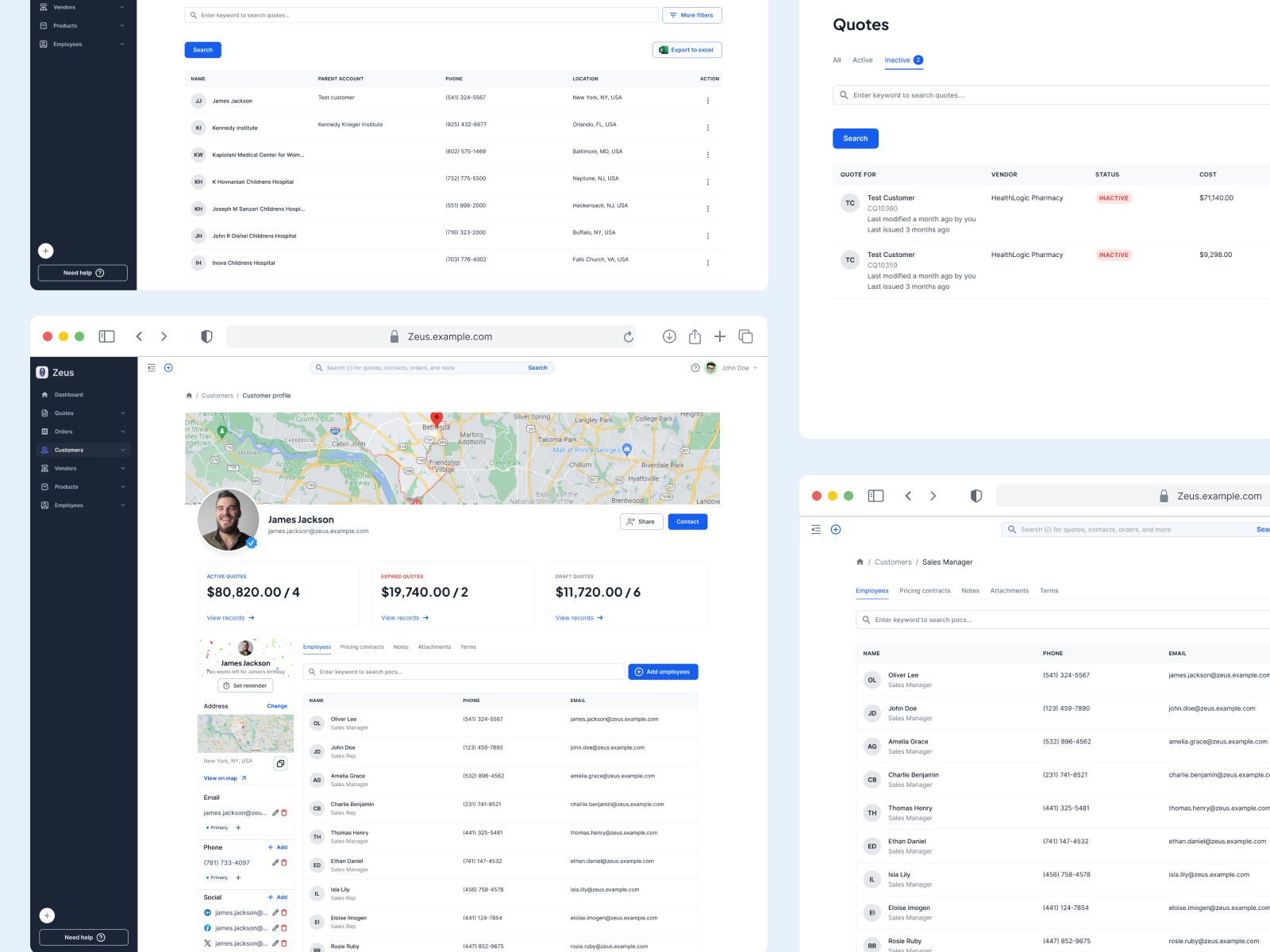 Vendor and customer profile UI by Deep S on Dribbble