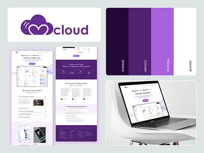 Software Agency Website Design agency cloudcompany company dashboard design footer header herobanner homepage landingpage logos menu portfolio software ui uiux ux web webdesign website