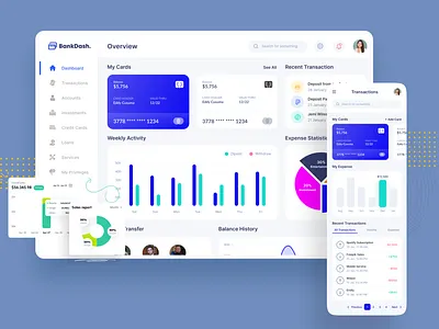 Fintech Dashboard Concept dashboard figma fintech inspiration landingpage money ui