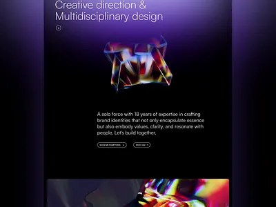 Personal website 3d branding c4d crislabno design illustration nocode product render ui uiux ux webdesign