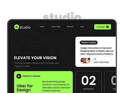 Hero Page Design app concept design minimal ui