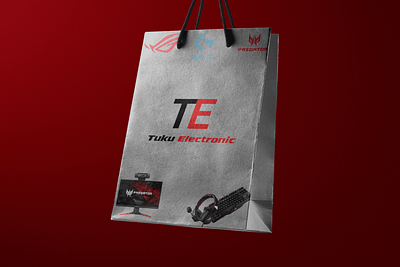 Gift Bag Tuku Electronic 3d branding design graphic design illustration logo typography ui