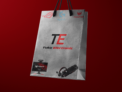 Gift Bag Tuku Electronic 3d branding design graphic design illustration logo typography ui