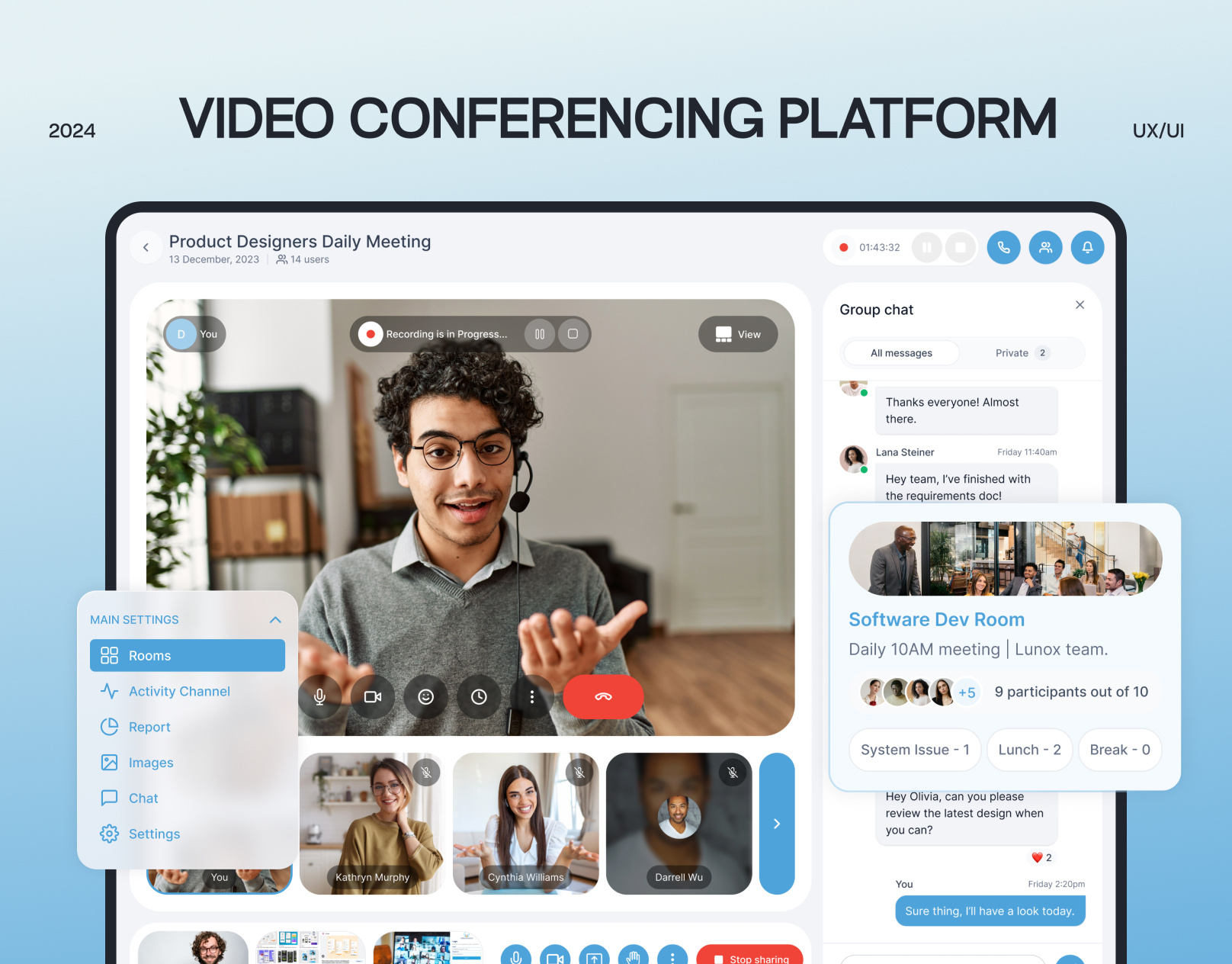 💻 Video Conferencing SaaS Platform Online Meeting Call Web App app design dashboard dashboard design design figma graphic design interactive prototype mobile design saas platform design ui uiux uiux design user experience user interface ux video conference web app design web application design web design wireframing
